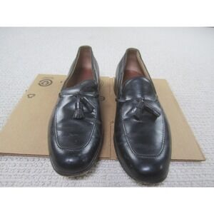 Allen Edmonds Shoes Mens 11.5 A Black Tassel Loafers Slip On Round Toe Leather